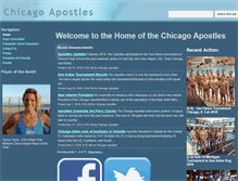 Tablet Screenshot of chicagoapostles.com